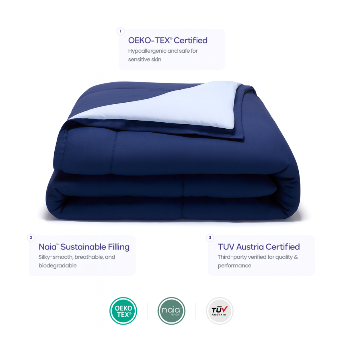 Temperature Control Dual-Layer Comforter